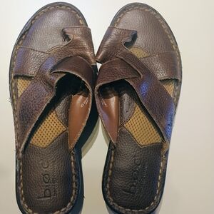 b.o.c. Brown Leather Sandals